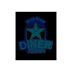 MILLER 5582 - NEON SIGN - BLUE STAR DINER - SMALL