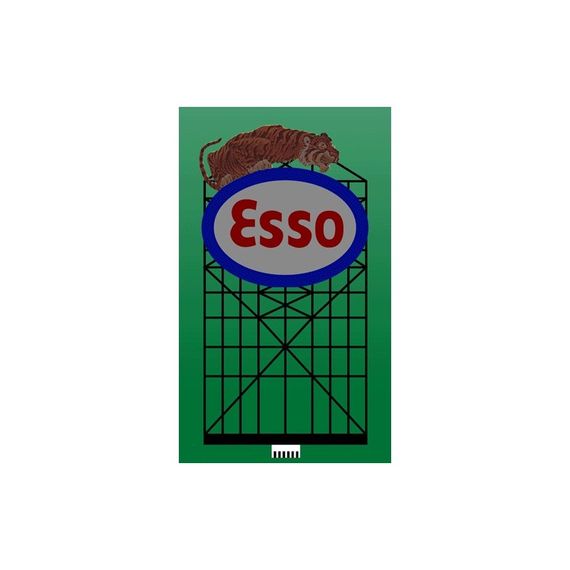 MILLER 6072 - NEON SIGN - ESSO - SMALL